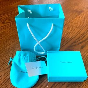 Tiffany small bag, box and jewelry pouch